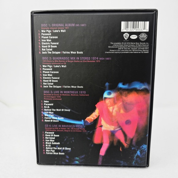 Black Sabbath Box Set CDs Paranoid Super Deluxe Edition 4CD Blu-ray 2016 Rhino - Picture 3 of 16